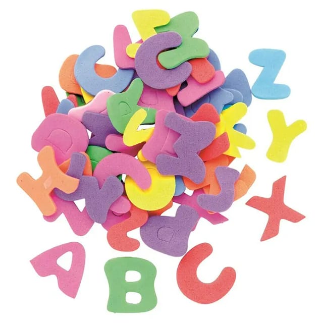 Glorex Moosgummi - Buchstaben 150 Stück Bastelmaterial