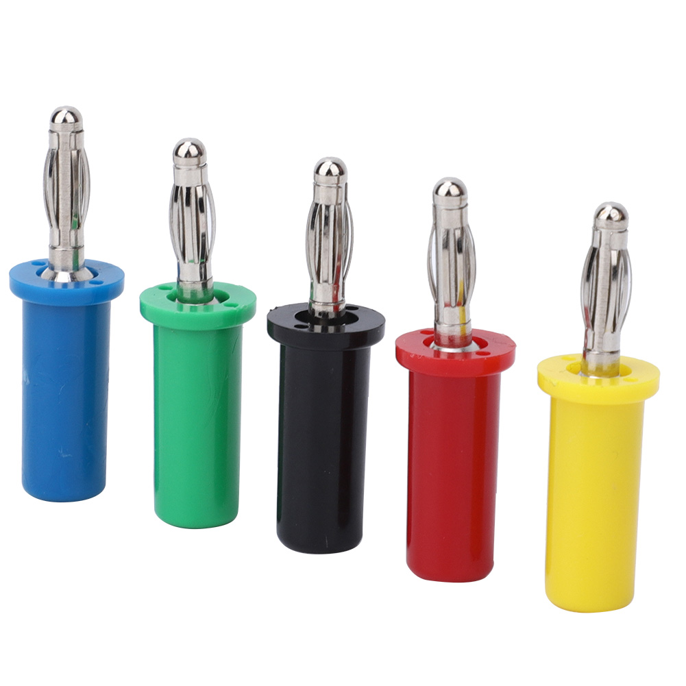 10 Stück Bananenstecker, Integrierter Lötanschluss, Bananensteckerkopf 4 Mm, 30–60 V, 32 A
