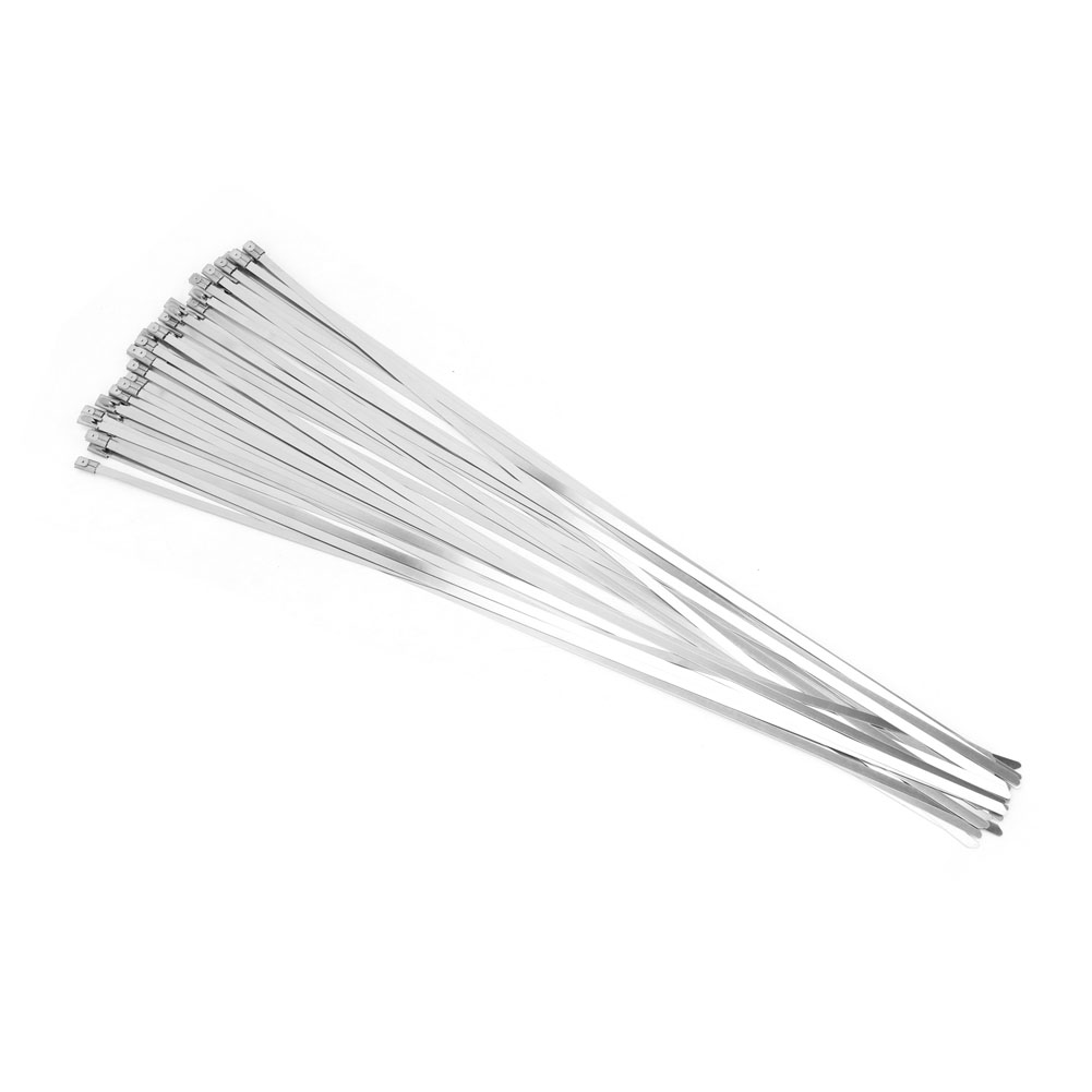 100 Stück 4,6 X 450 Mm Edelstahl-kabelbinder, Selbstverriegelnd, Aus Metall