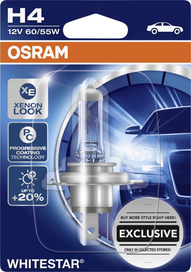 Osram - gll H4 Whitestar 12V 60/55W Beleuchtung