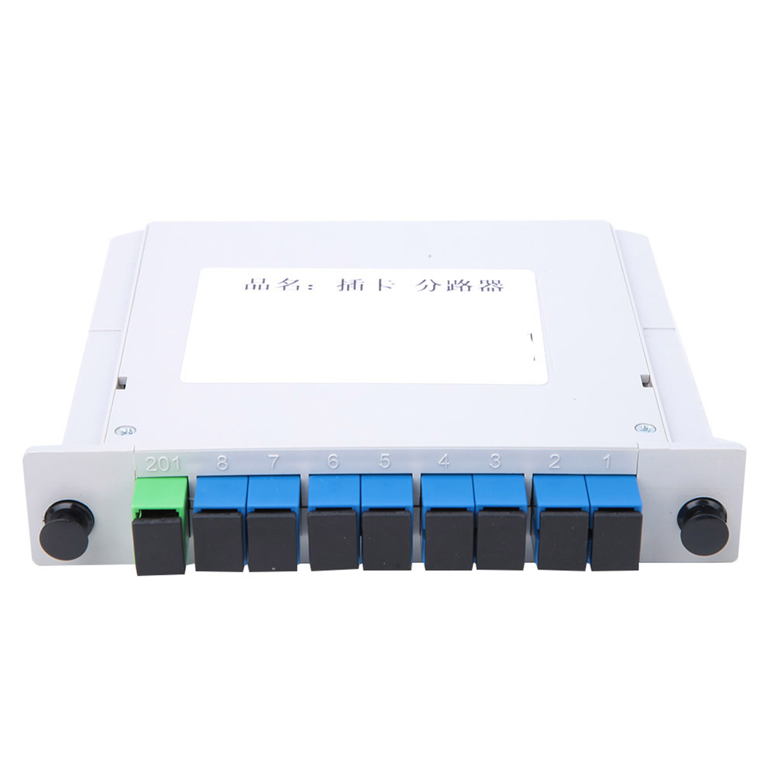 Hochwertiger 1x8-glasfaser-splitter Mit Plc Für Optische Kommunikationssysteme Und Stromversorgung