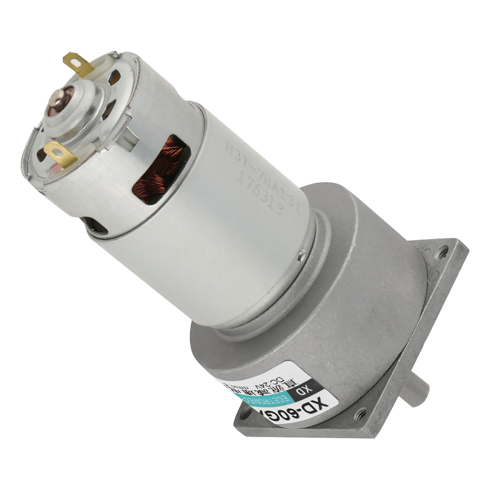 35w Mikro-gleichstrom-metallgetriebemotor, Drehzahl Einstellbar, Cw/ccw (24v 100rpm)