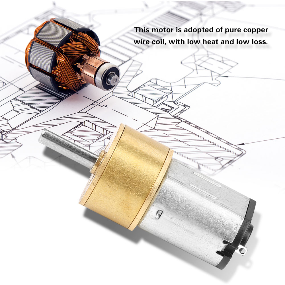 Dc6v 14mm N20 Mikro-metallgetriebemotor, Staubdicht, Für Roboter-diy (300 U/min)