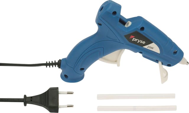 Glorex Heissklebepistole Mini blau, 20 Watt Heißklebepistole