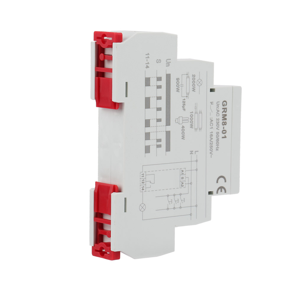 Grm8-01 Elektronisches Impulsrelais, Verriegelungsrelais, Speicherrelais, Ac 230 V