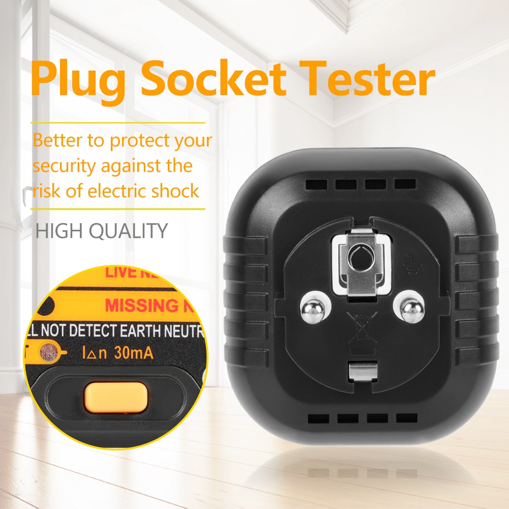 Automatischer 50-60hz Steckdosentester Für Uk/us/eu-stecker Im Haushalt Pm6860dr (eu-stecker)