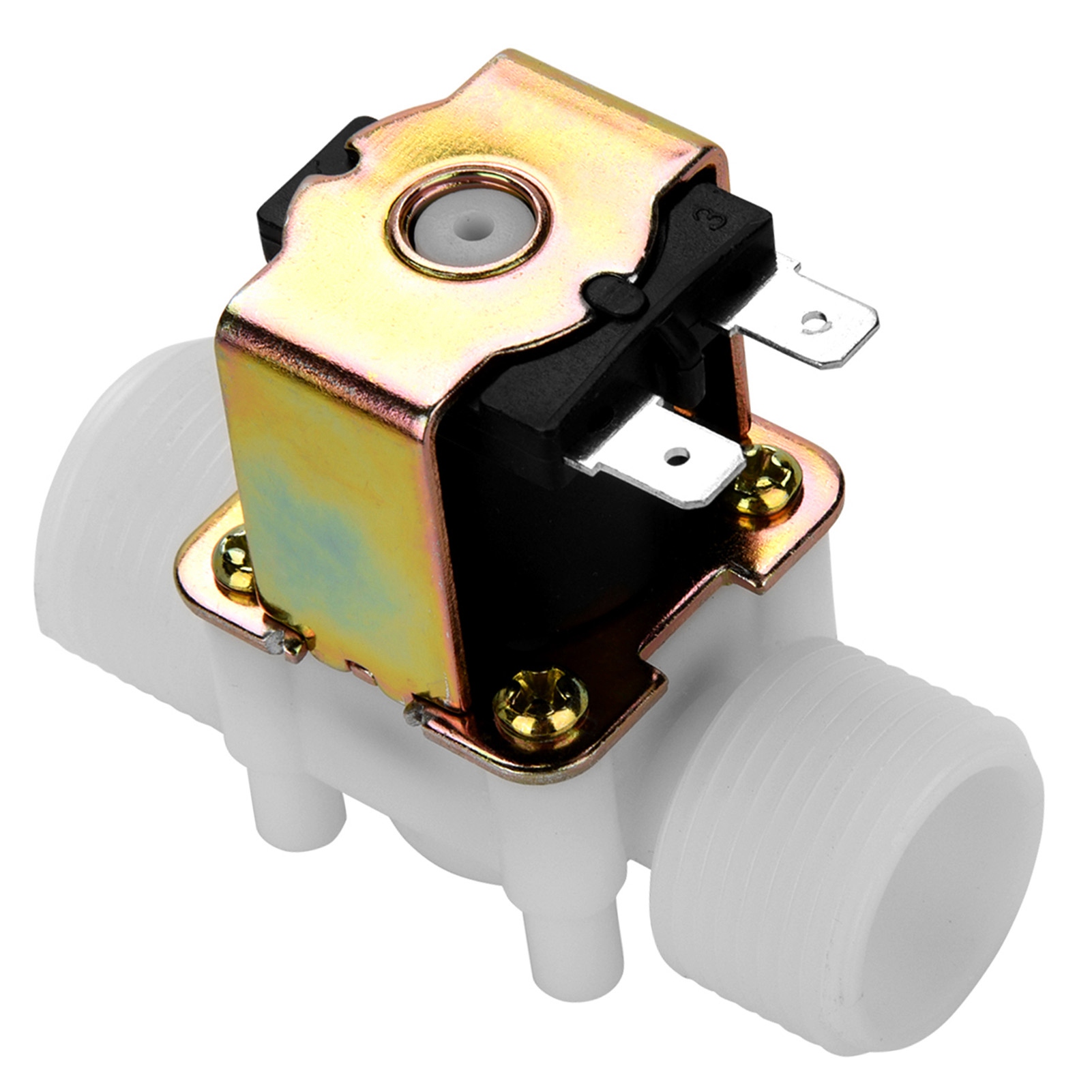 Dc 12v Dn20 G3/4" Elektromagnetisches Kunststoffventil, Normalerweise Geschlossener Wassereinlassschalter