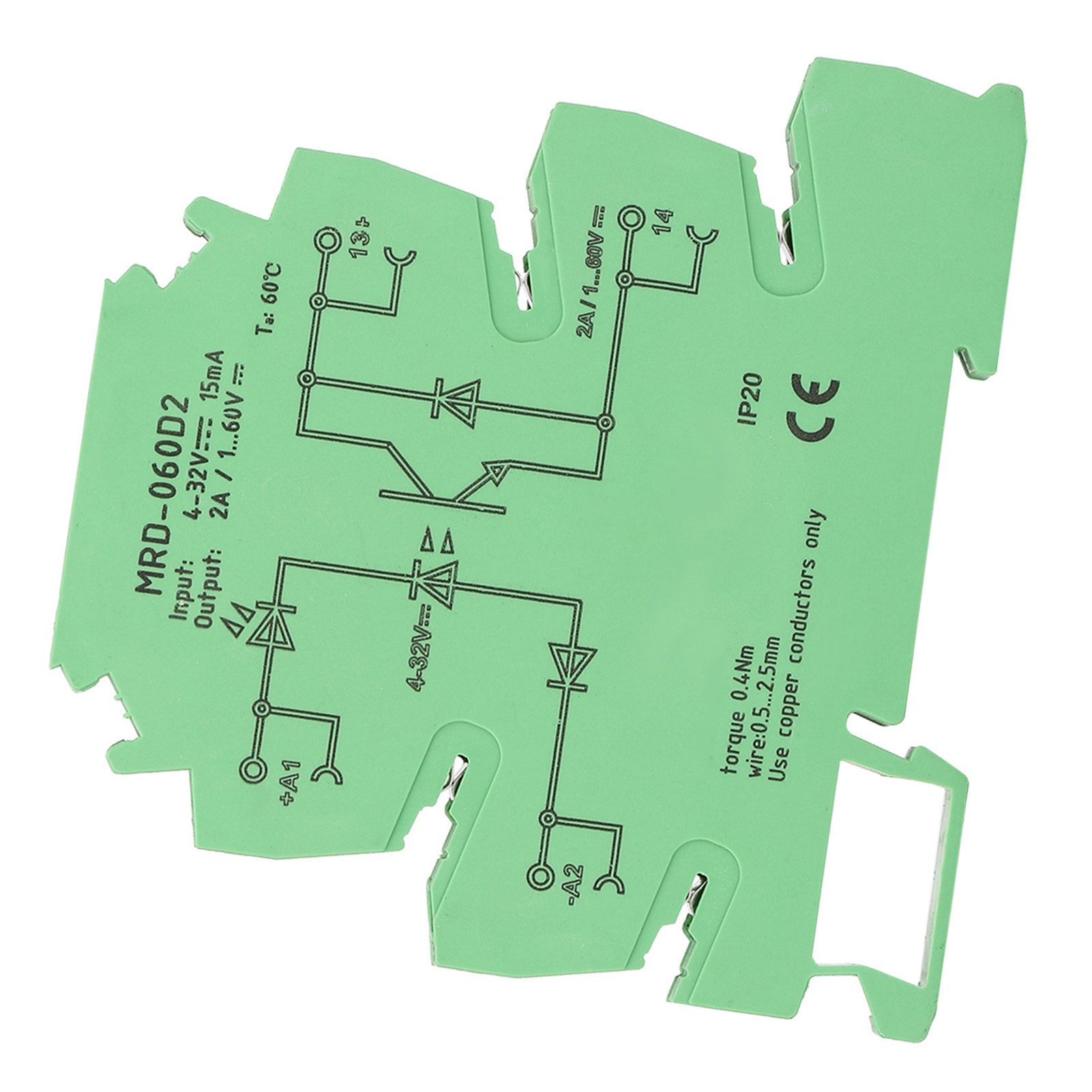 Mrd-060d2 Ultradünnes 6,2-mm-halbleiterrelaismodul, Eingang 4–32 V Dc, Schließer