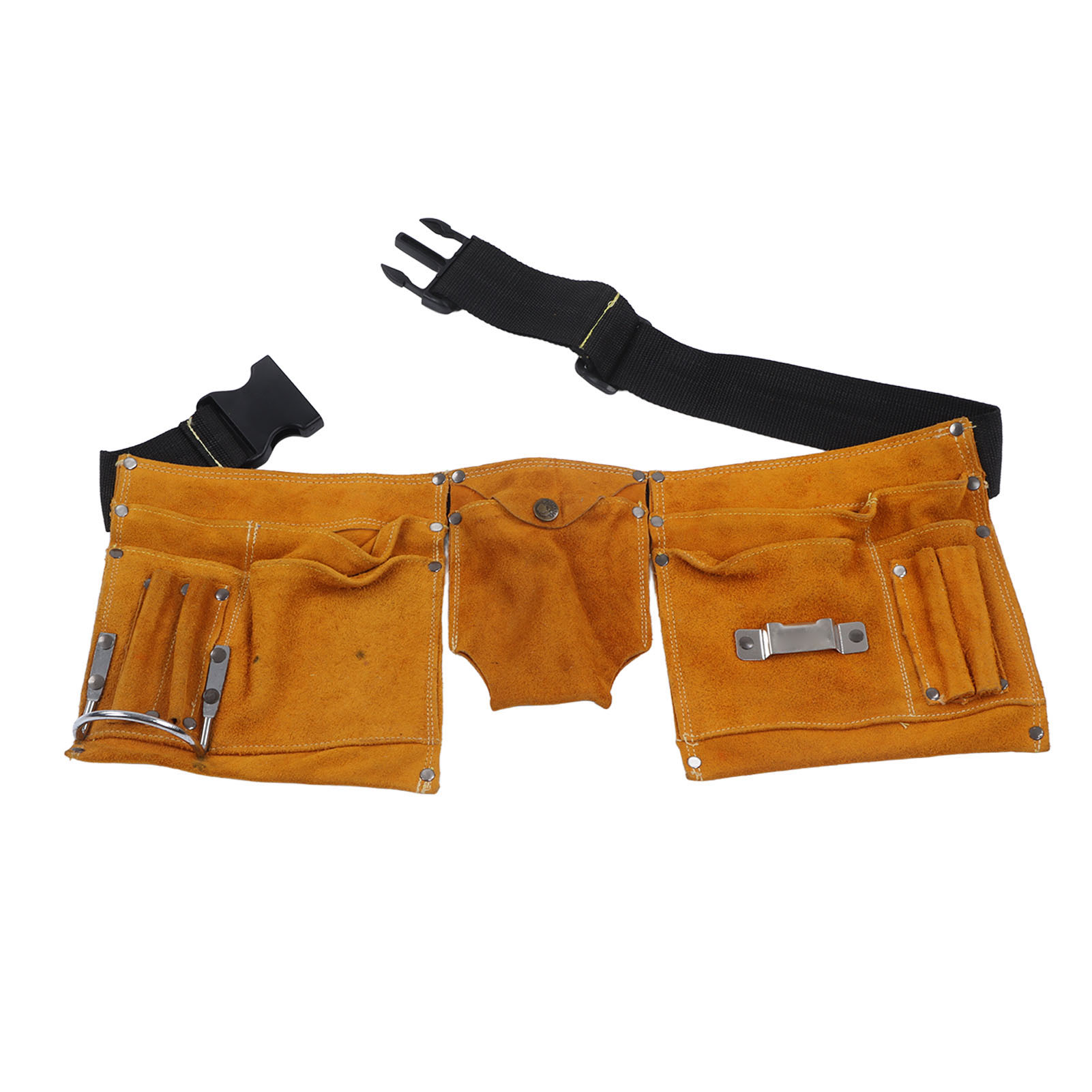 Werkzeuggürteltasche Aus Rindsleder, Schnittfest, Robust, Atmungsaktiv, Verstellbar, Für Wartungsarbeiter