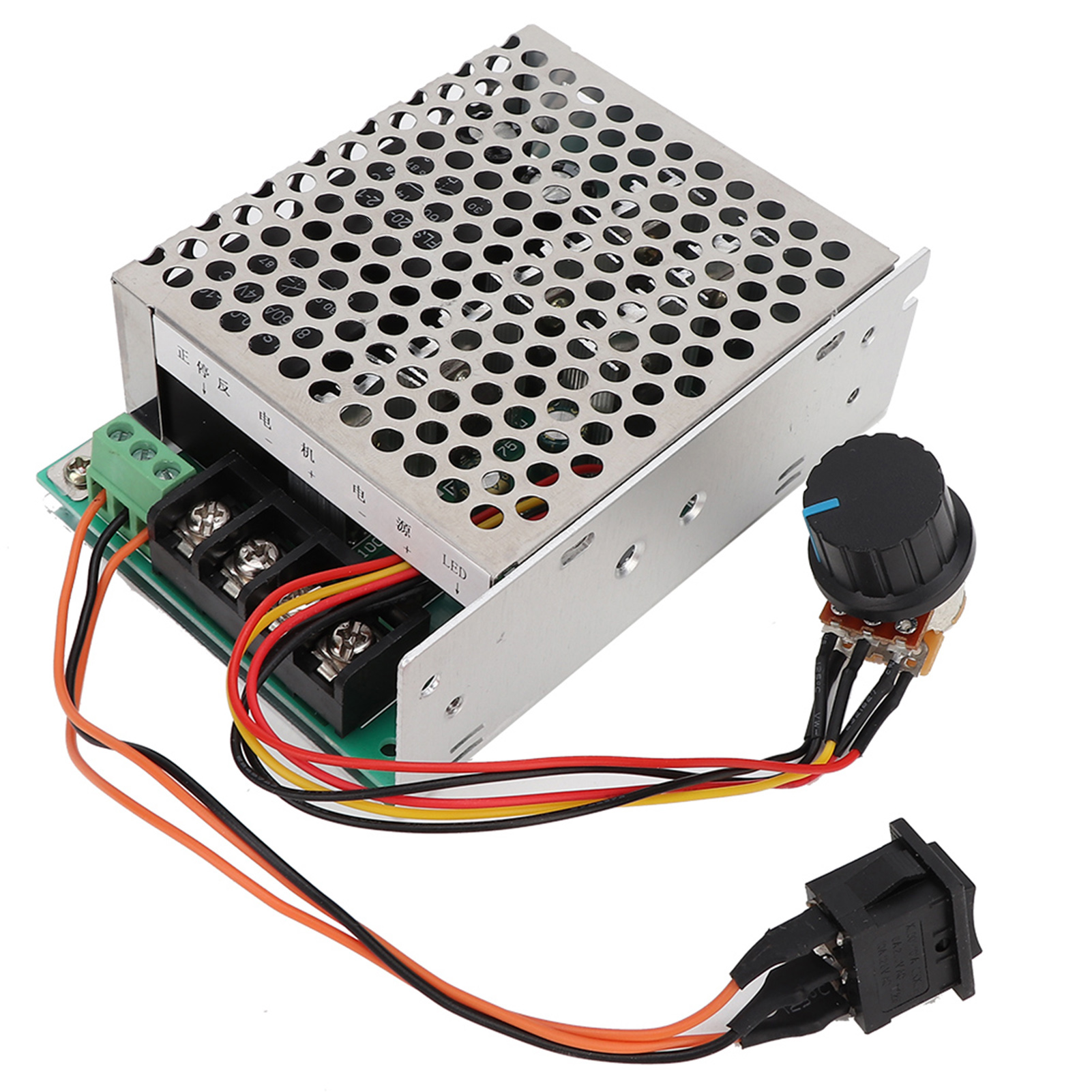 Drehzahlregler Für Dc-bürstenmotoren, Cw/ccw-einstellbar, Hohe Leistung 40 A, Dc 12 V, 24 V, 36 V, Mit Koffer