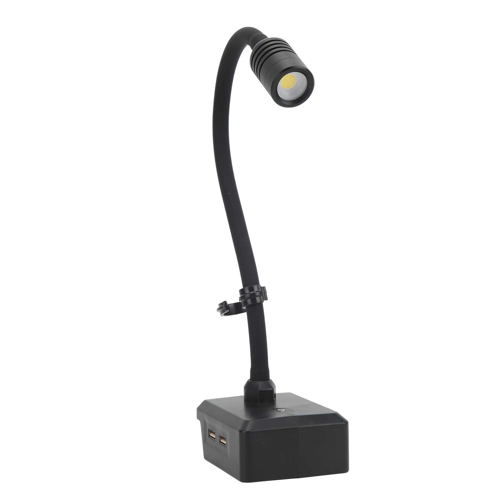 Led-schwanenhalslampe Mit 3 Modi, Kfz-wartungsleuchte, 360° Flexible Beleuchtung, Mit Zwei Usb-anschlüssen (14,4–20 V)