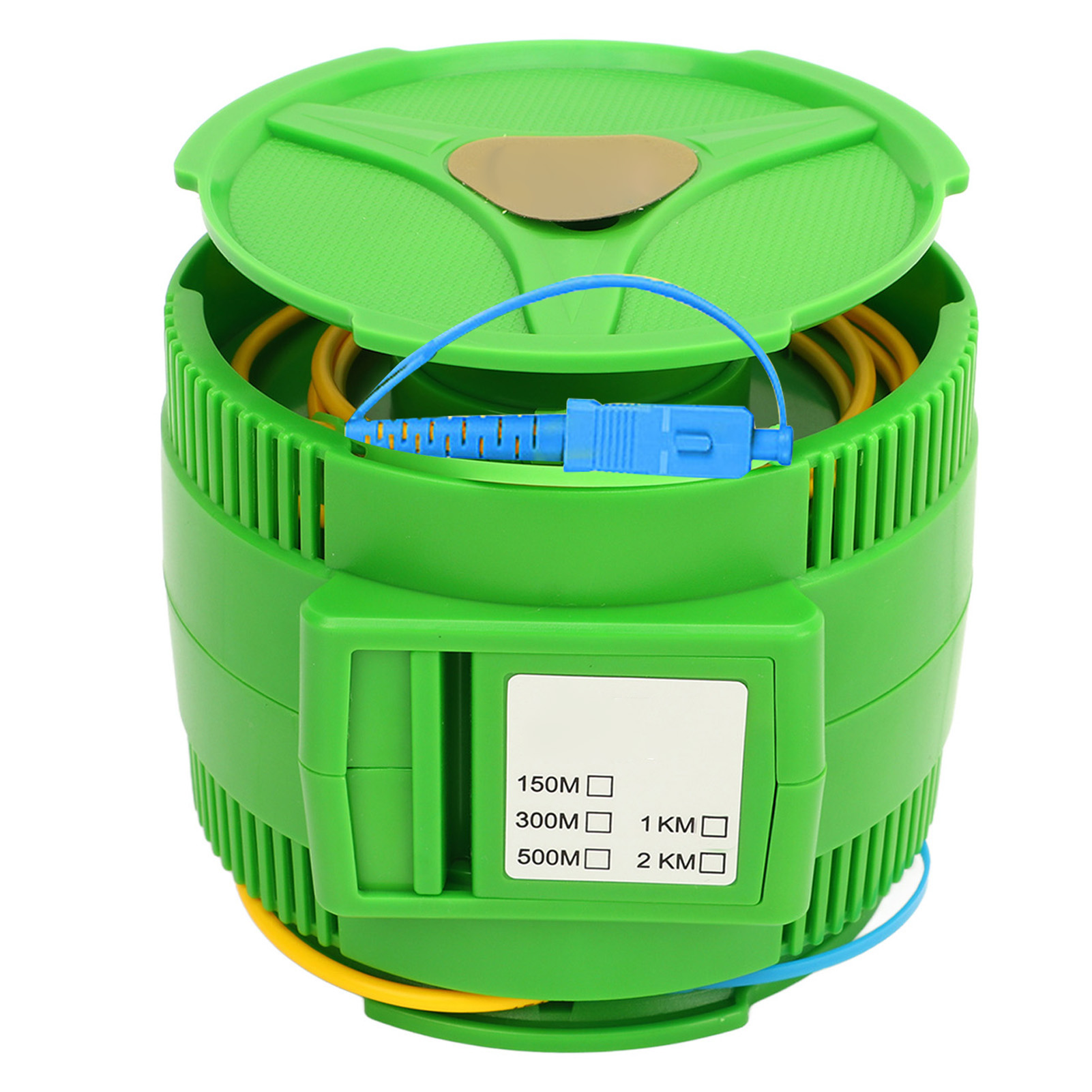 Scupc Otdr Launch Cable Box Tragbares Press Cover Design Glasfaser-testkabel Für Sm 1310 1550nm Faser 150m / 492,1ft