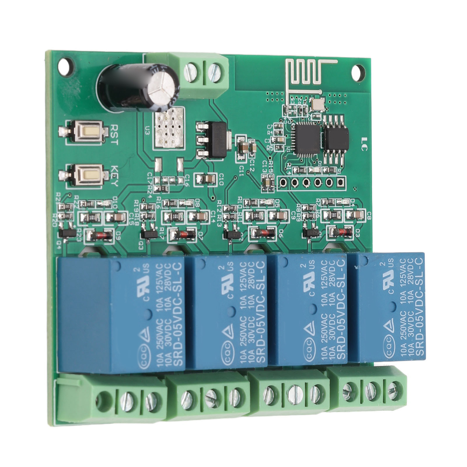 4-kanal-relaismodul Mit Esp8266-chip, Wlan-funksteuerung, Vierfach-relaisplatine Für Elektronische Geräte, Dc 5 V