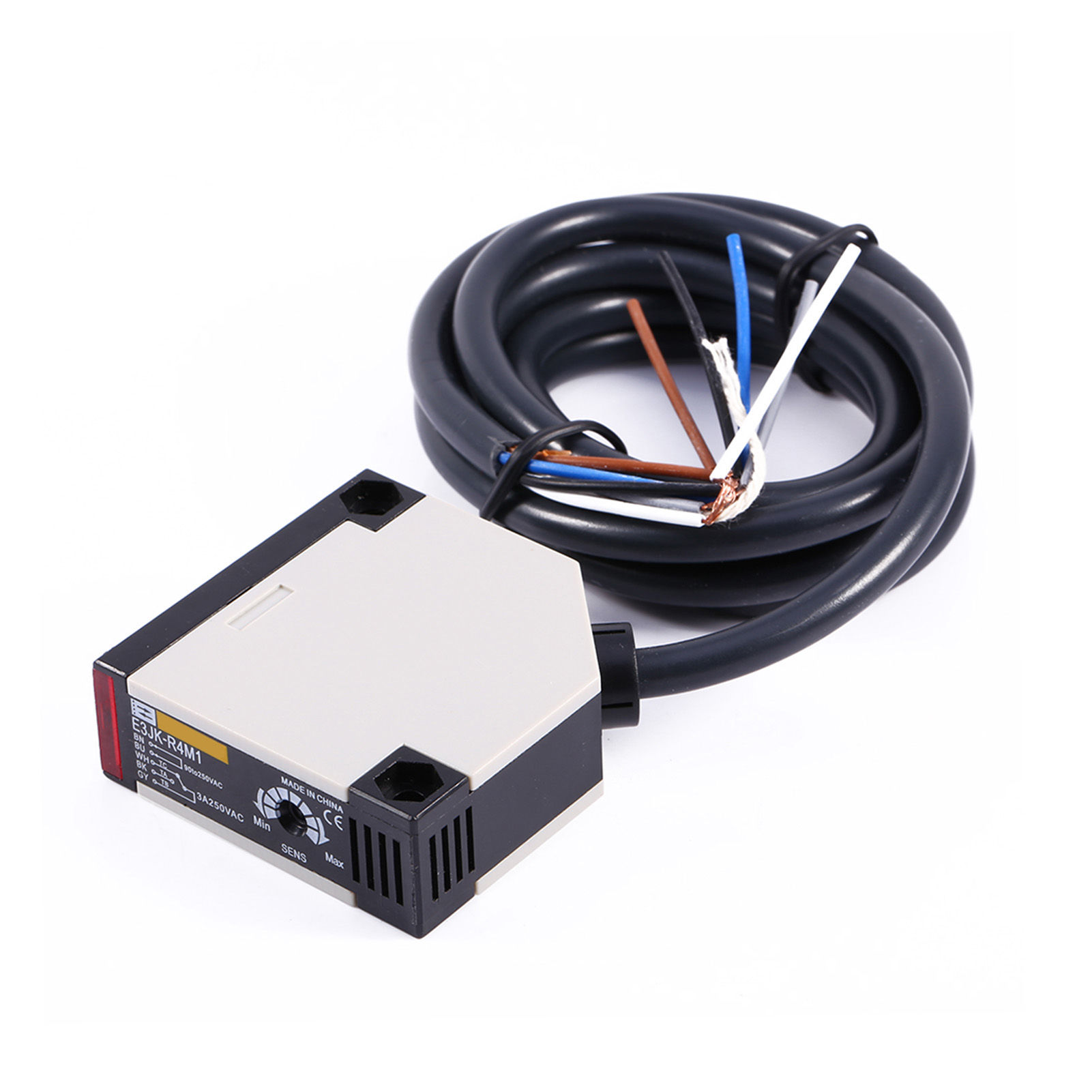 Spiegelnde Reflexion Fotoelektrischer Wechselstromsensor 90–250 V 3 A E3jk R4m1