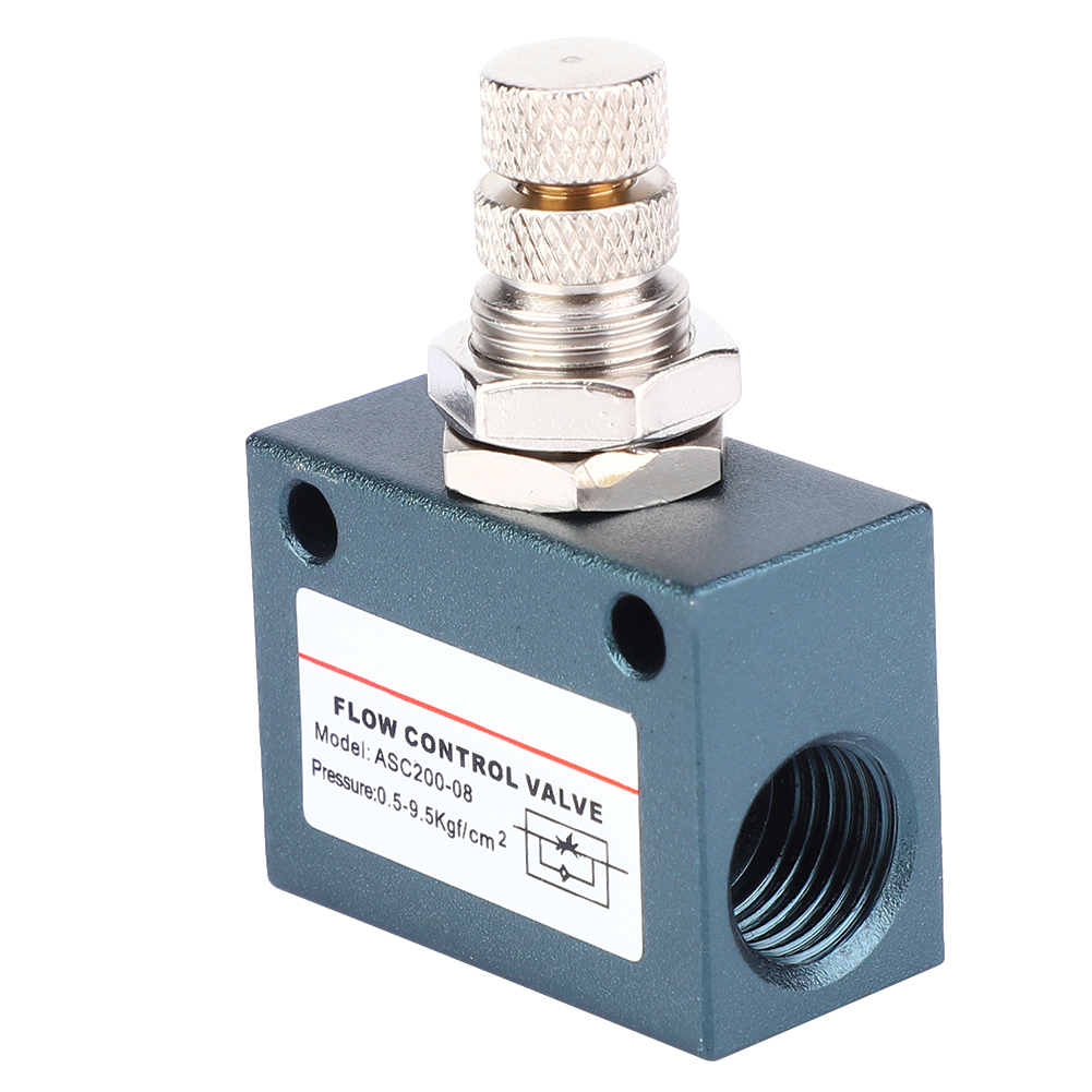 Asc200-08 G1/4 Pneumatisches Luftdurchfluss-drehzahlregelventil Aus Aluminiumlegierung