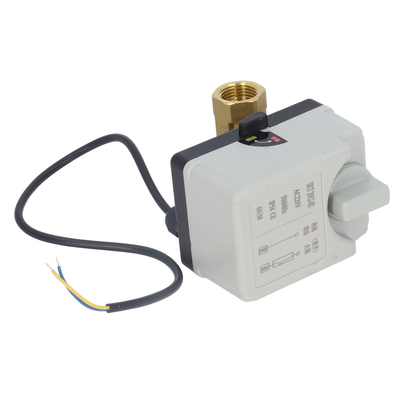 2-draht-motorkugelhahn Aus Messing, Verschleißfest, Ip54, Ac220v, Elektrischer Kugelhahn Für Kalt- Und Warmwasser, 50%ige Glykollösung, Dn15