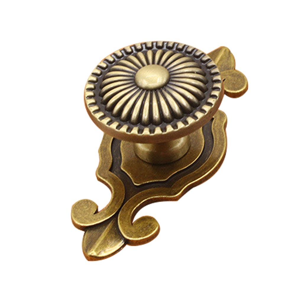 Europäischer Vintage-tür-/schubladengriff, Rund, Für Kleiderschrank/schrank, Möbel (bronze)