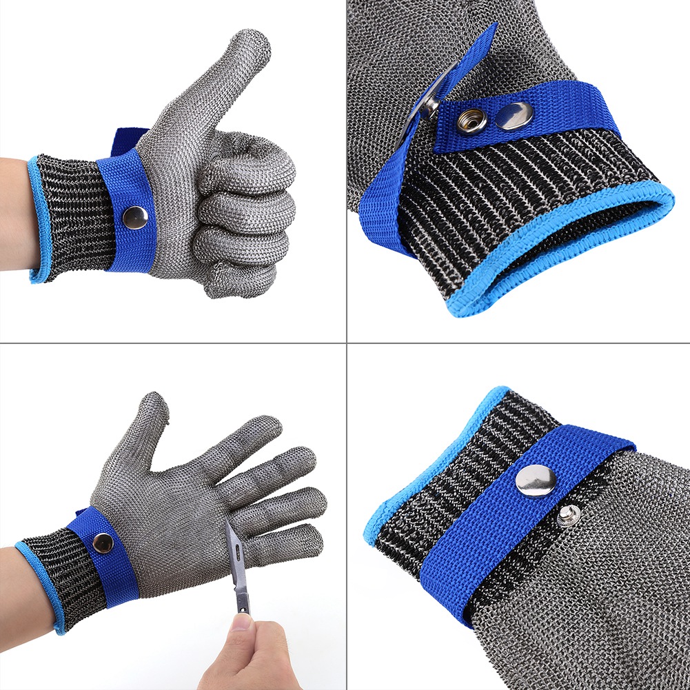 Schnittfester, Stichfester Metzgerhandschuh Aus Edelstahl-drahtgewebe