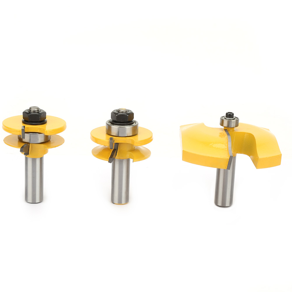 3-teiliges Set Mit 1/2"-schaft-ogee-fräsern Für Paneele Und Rahmenprofile, Holzbearbeitungsfräser