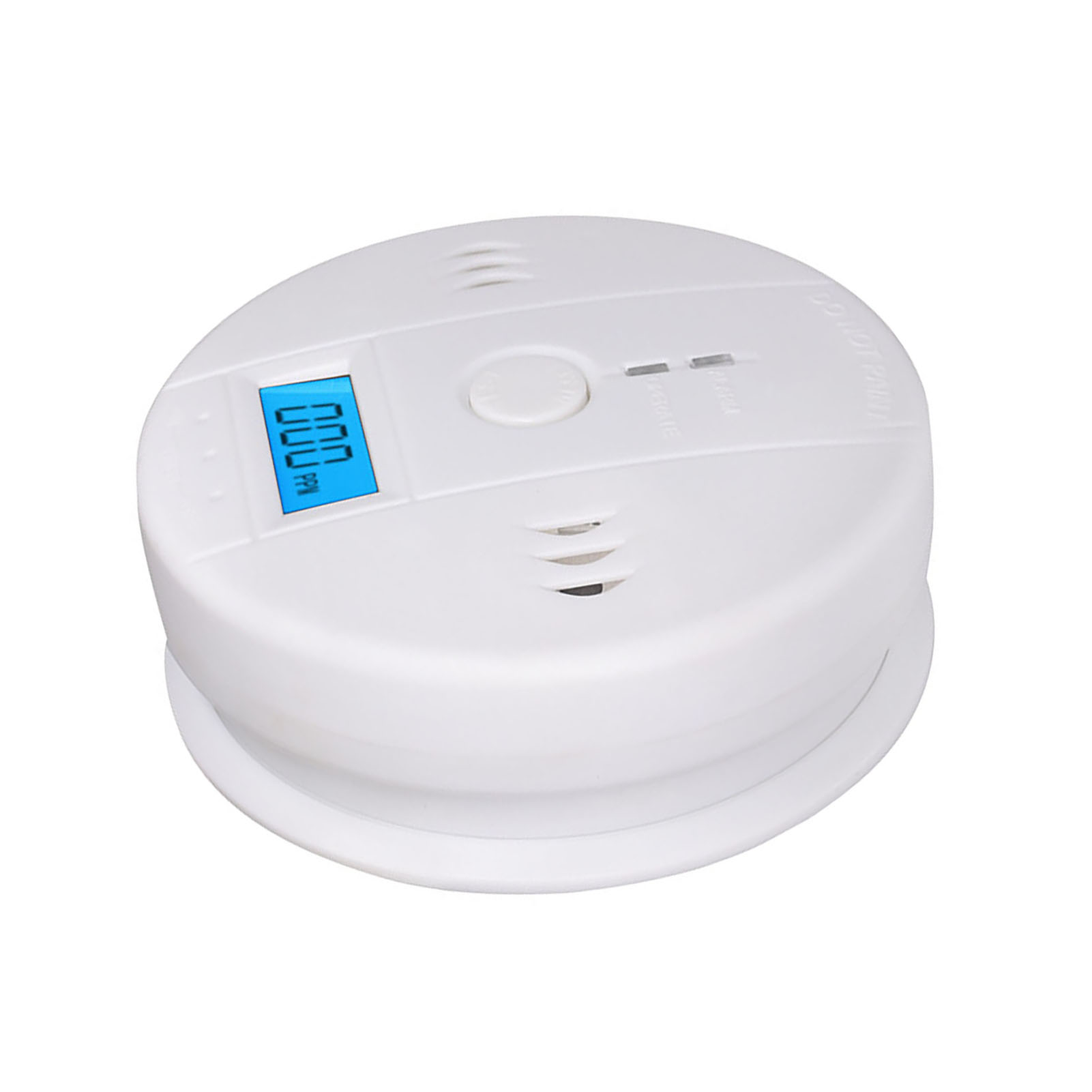 2 Stück Co-alarm, Blau Hinterleuchtetes Led-display, Kabelloser Kohlenmonoxid-detektor, Co-sensor 0 Bis 999 Ppm