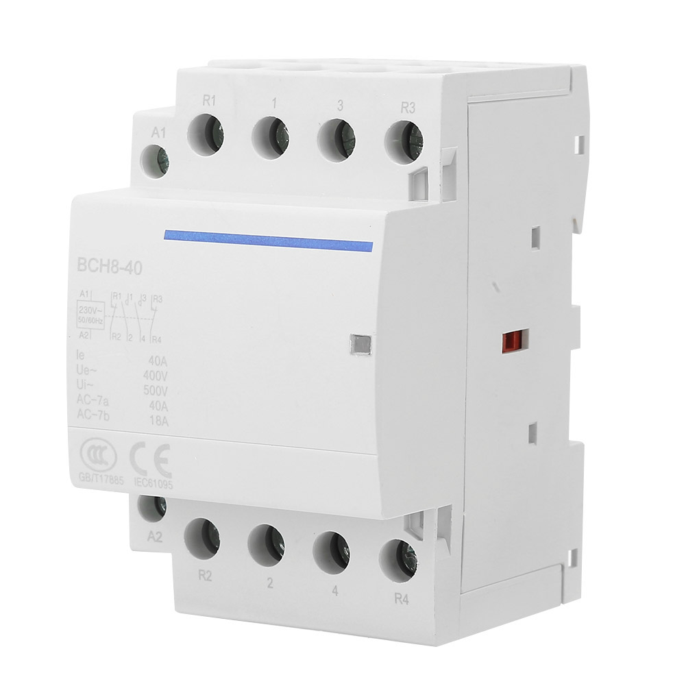 4p 40a 24v/230v 50/60hz Haushalts-wechselstromschütz 2no2nc (230vac)