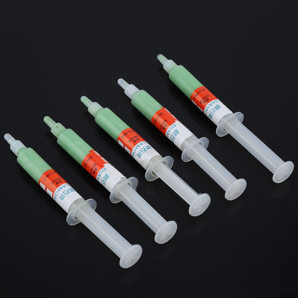 5-teiliges Set Diamant-schleif- Und Polierpaste, Läpppaste, Schleifpaste, Nadel, Tube W14800
