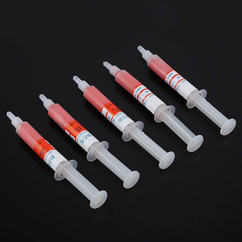 5-teiliges Set Diamant-schleif- Und Polierpaste, Läpppaste, Schleifpaste, Nadel, Tube W1.5 6000