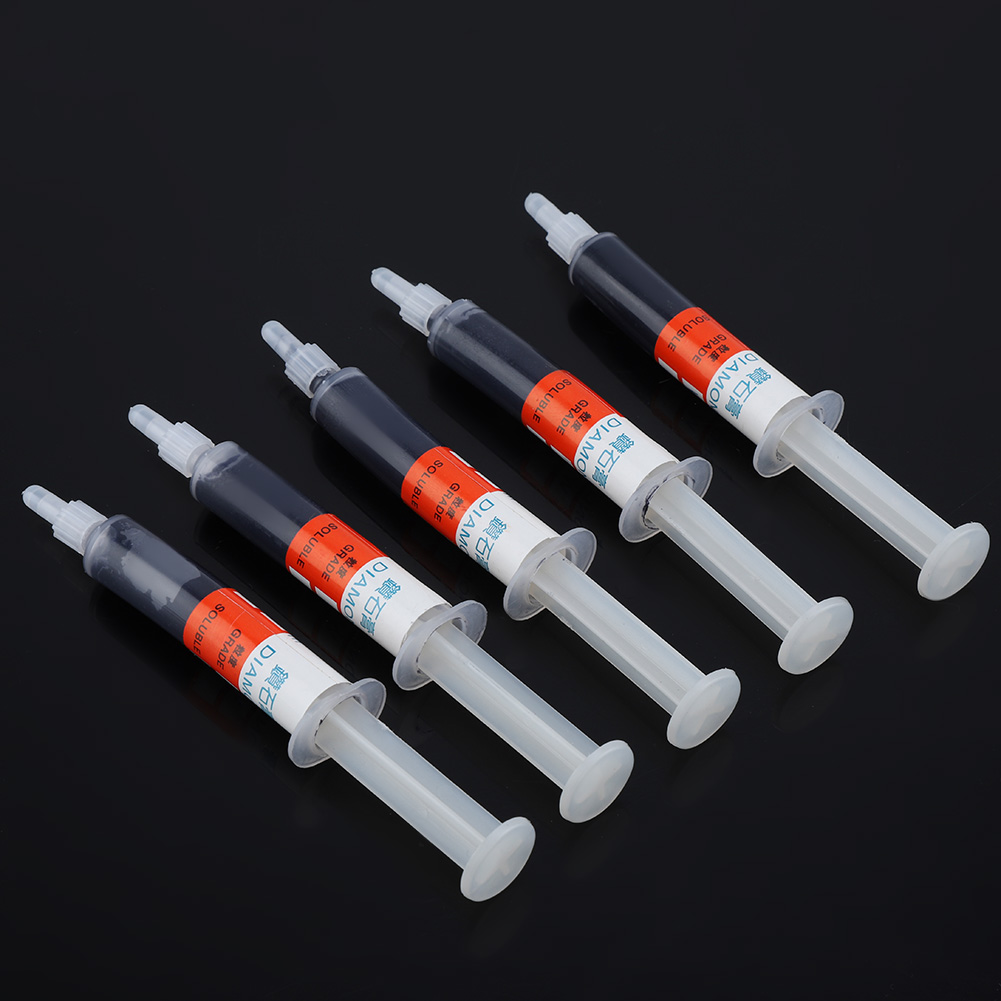 5-teiliges Set Diamant-schleif- Und Polierpaste, Läpppaste, Schleifpaste, Nadel, Tube W40320