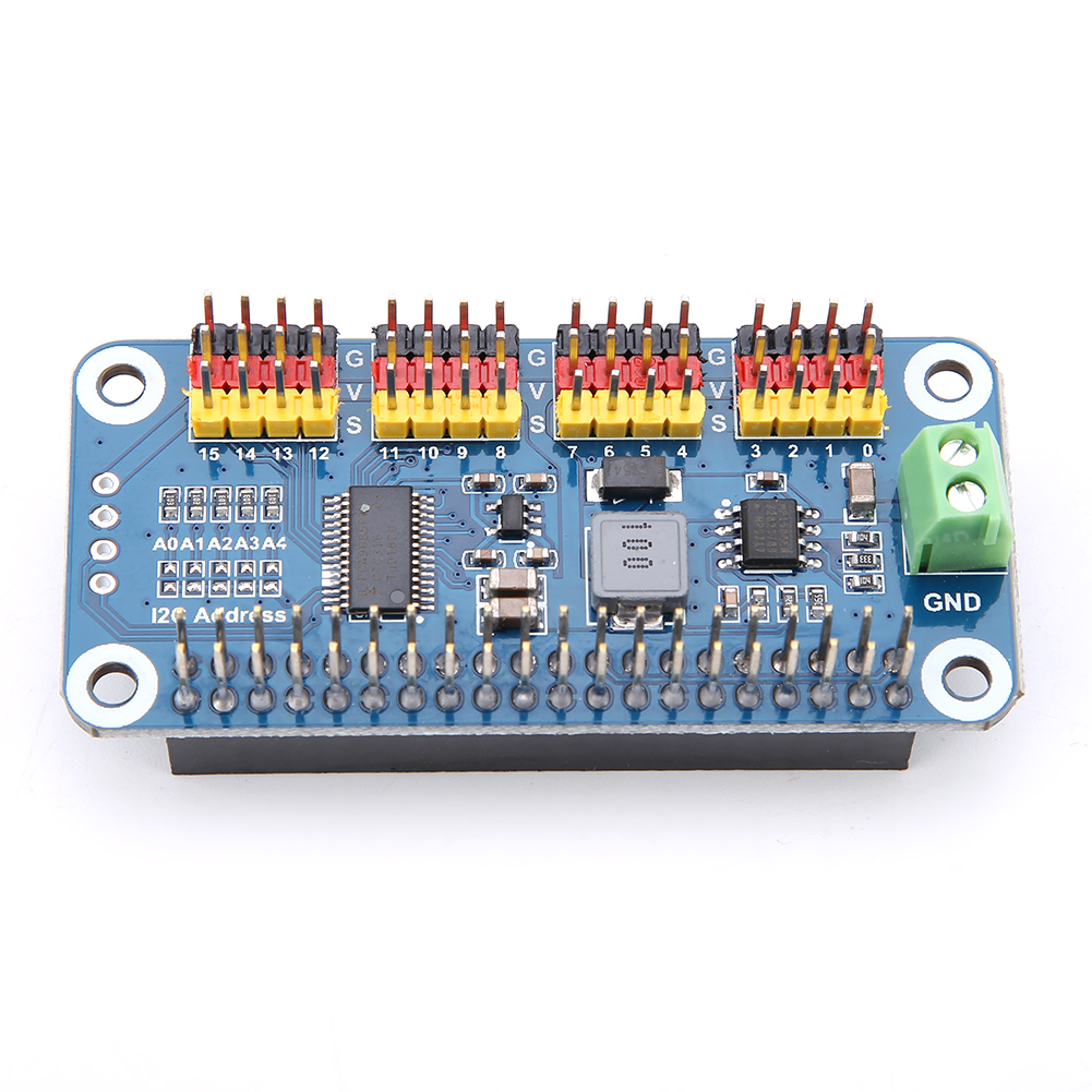 Lenkaktuator-treiberplatine Mit 16 Kanälen Und 2-bit-auflösung Für Raspberry Pi