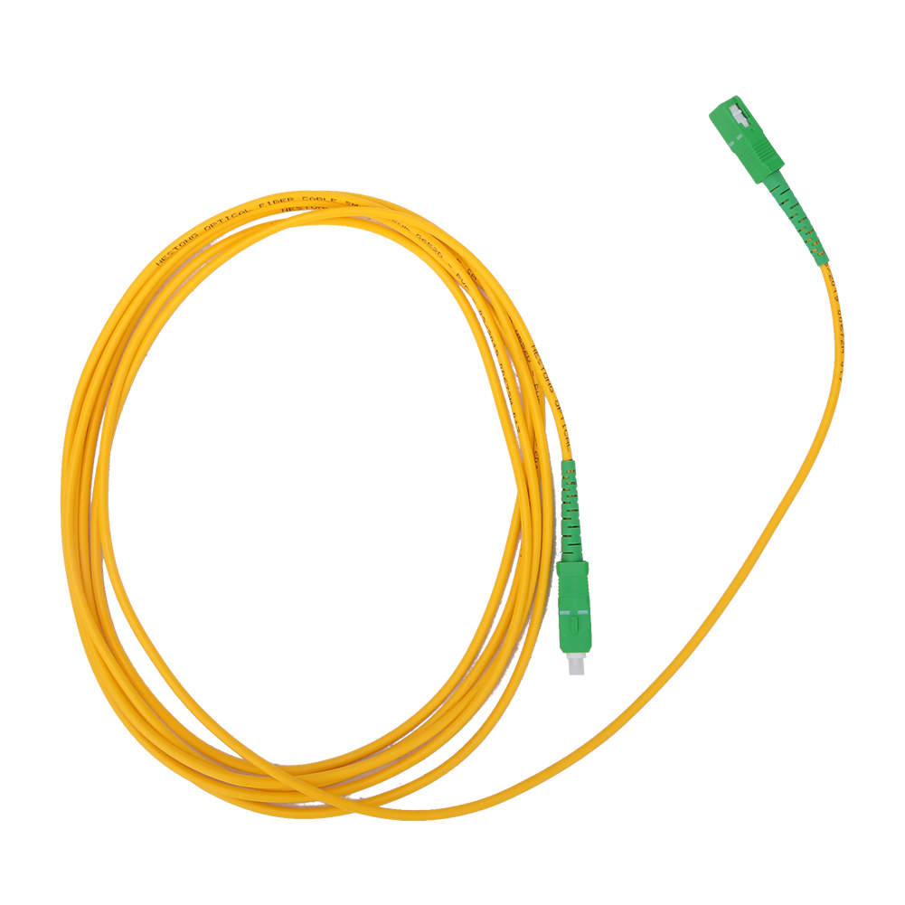 2 Stück Glasfaser-patchkabel, Singlemode & Single Core Sc/apc Sc/apc Sm-g652d Os2, 3 Meter