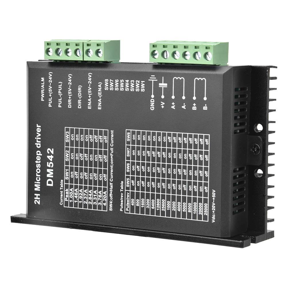 Schrittmotortreiber 2-phasig Digital Dm542 Für Motoren Der Serien 42 Und 57, Nema 17 Und Nema 23