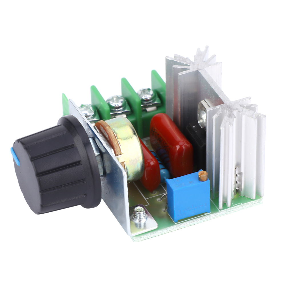 2 Stück Ac-motor-drehzahlreglermodul Pwm, Einstellbarer Dimmer, Drehzahl- Und Spannungsregler 2000 W