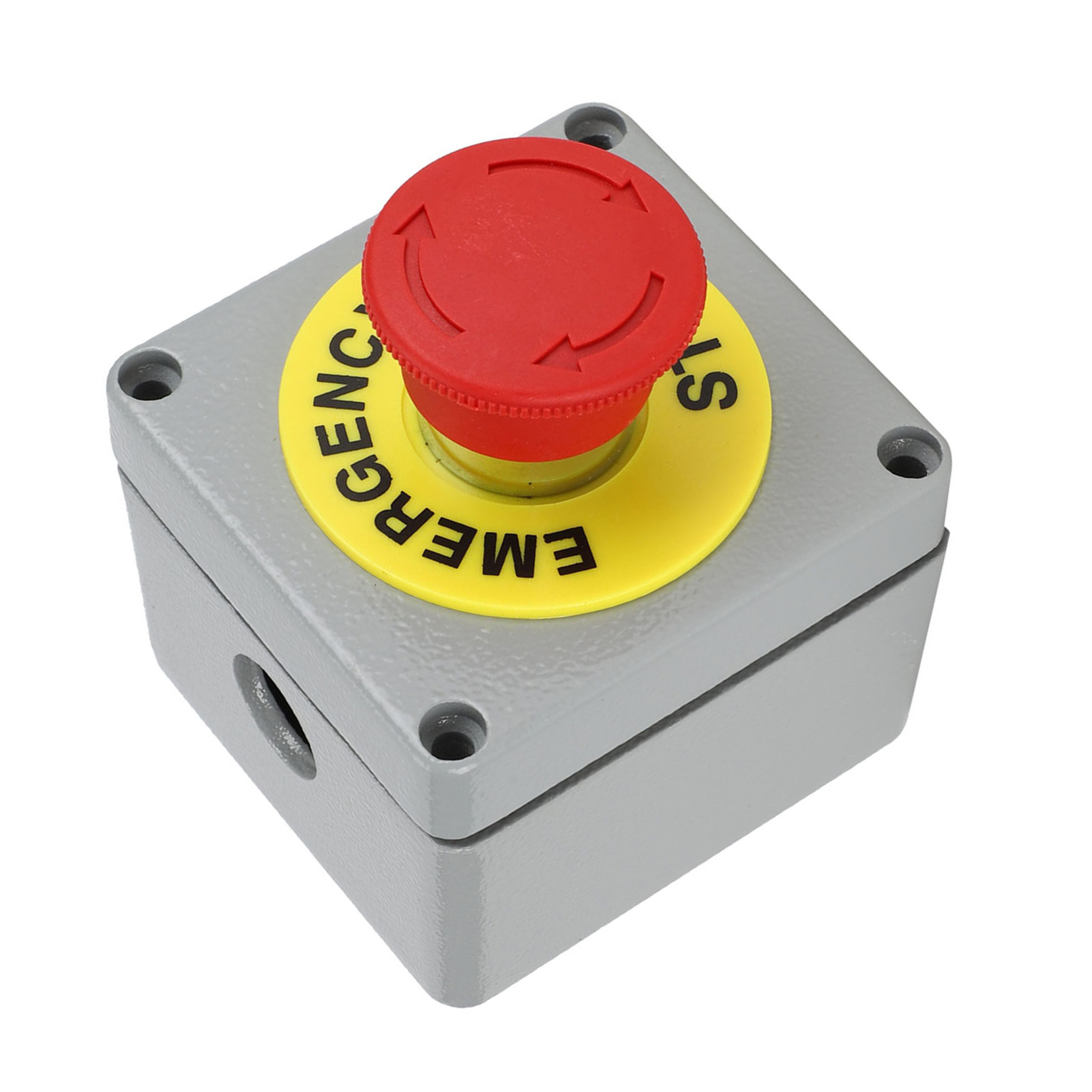 Schalterkasten Mit 1 Not-aus-taster, Bedienfeld Ip66, Staub- Und Wasserdicht, 80 X 75 X 60 Cm