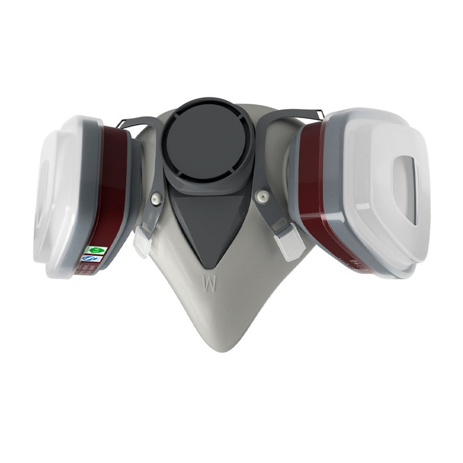 Halbgesichtsschutz Mit Gasfiltersystem, Verstellbarem Silikon-gesichtsschutz Für Die Chemische Industrie