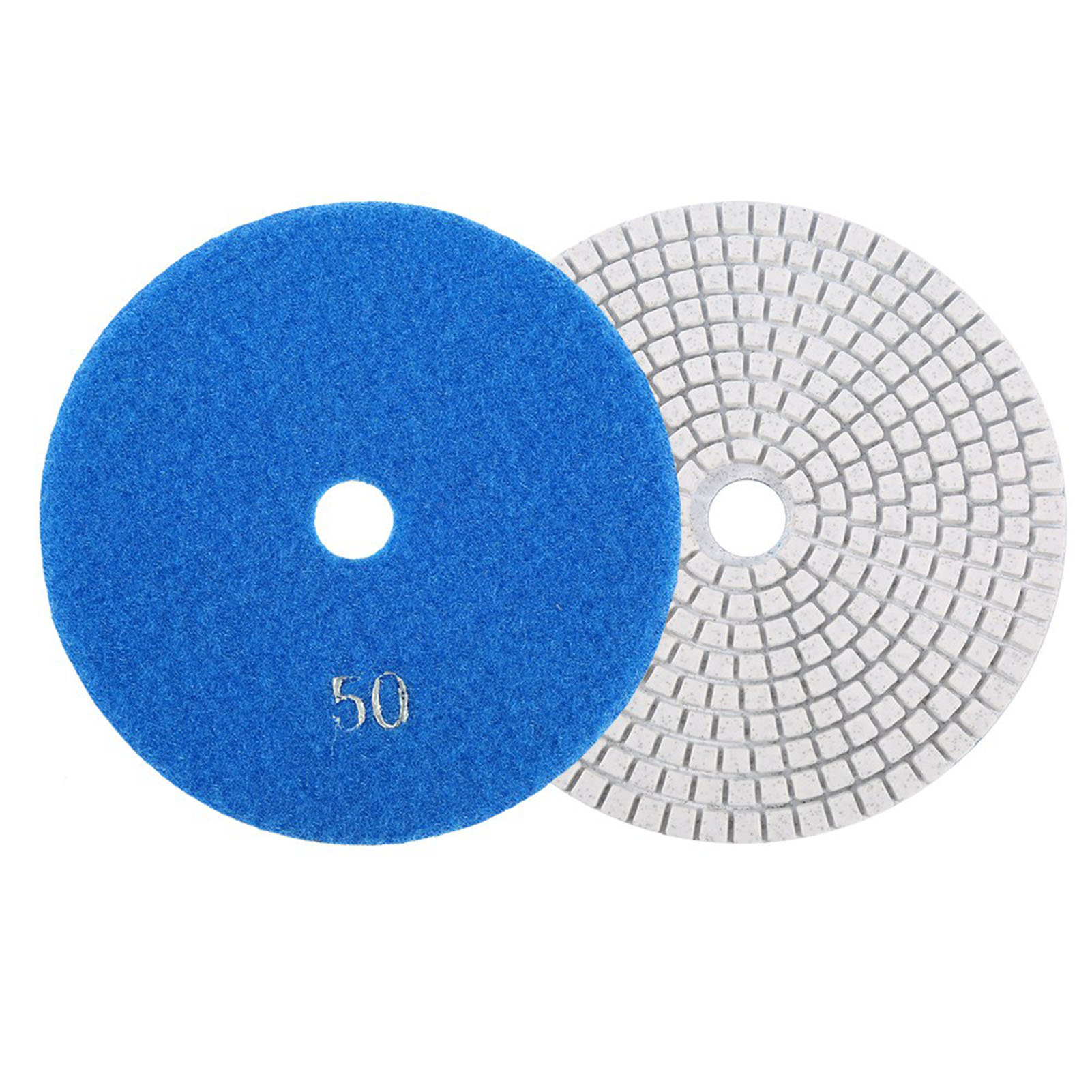 5'' Zoll 125 Mm Nass-diamantpolierscheiben Schleifscheiben Für Granit Beton Marmor (50)