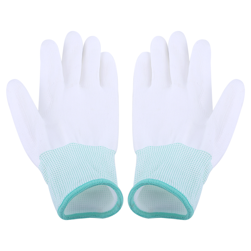 Antistatischer, Rutschfester Handschuh Mit Pu-beschichteter Handfläche Und Fingerpartie Für Elektronikfachkräfte (m)
