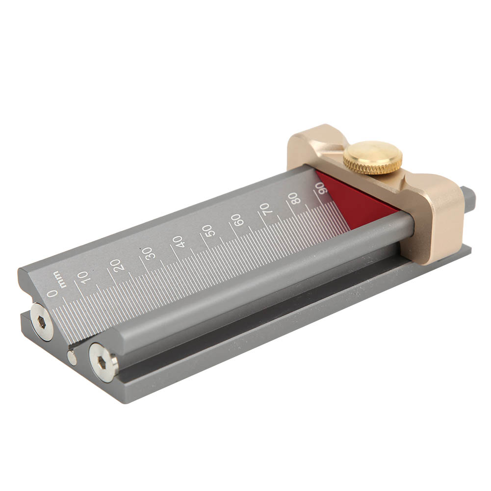 Höhenverstellbarer Bohrerpositionierer Aus Aluminiumlegierung Für Holzbearbeitung Mit Magnetischer Unterseite
