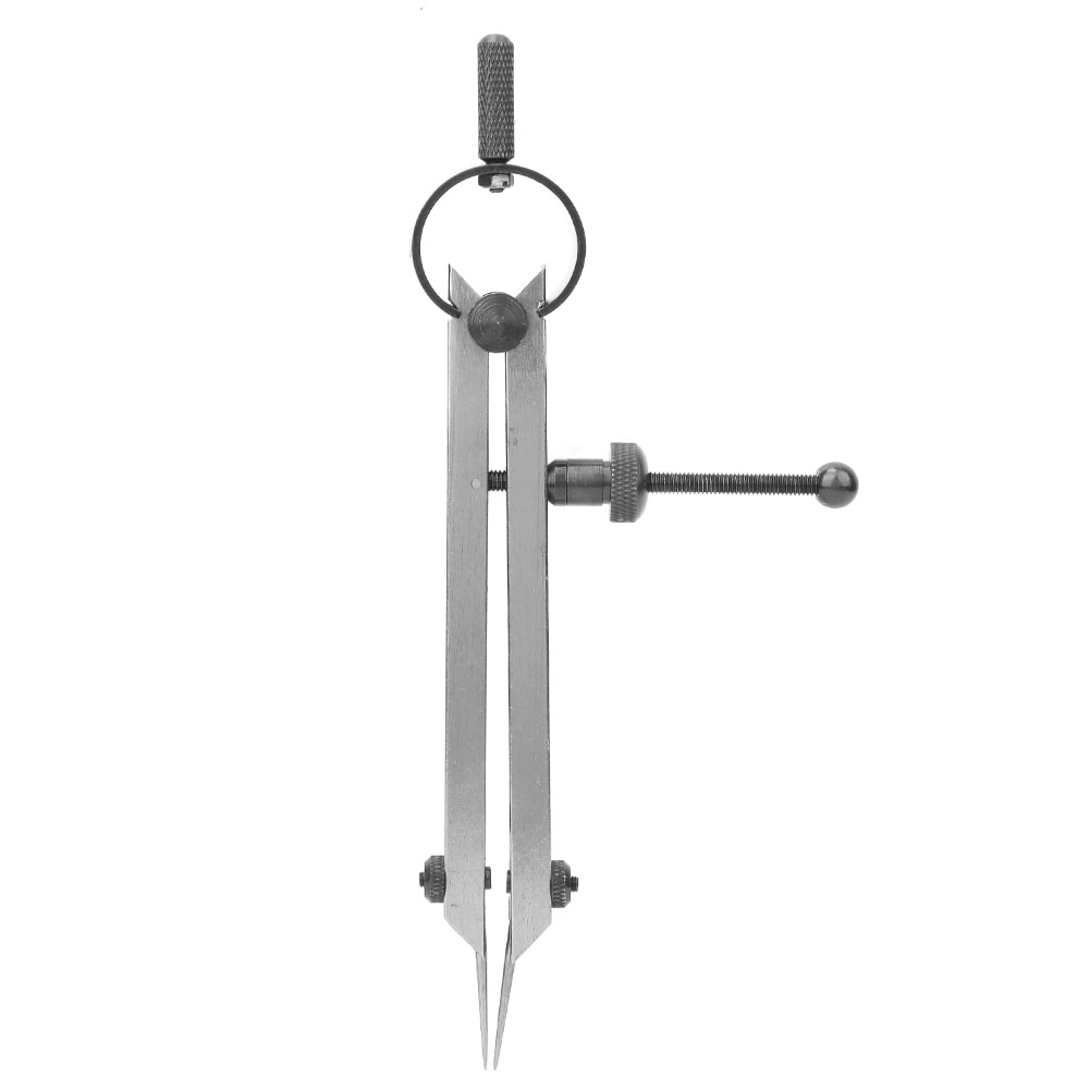 Doppelnadel-zirkel Aus Kohlenstoffstahl, Lederhandwerkswerkzeug, Anreißzirkel, Flügelzirkel (100 Mm)