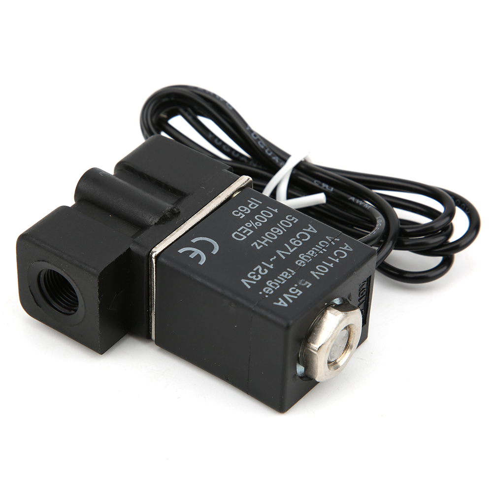 Schnell Ansprechendes Elektrisches Magnetventil Aus Kunststoff, 110 V, 2-wege, Für Luft, Wasser Und Öl, G1/8