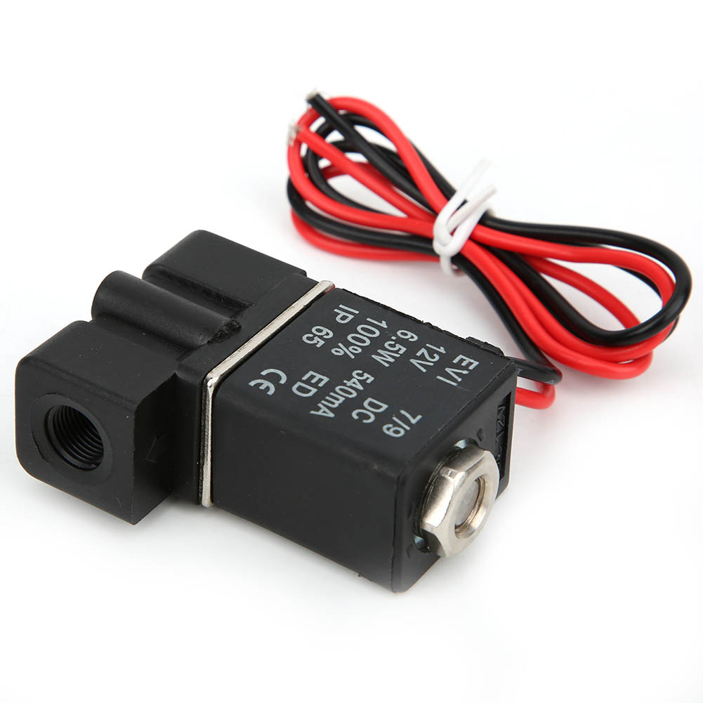 Schnell Ansprechendes Elektrisches Magnetventil Aus Kunststoff, 12 V Dc, 2 Positionen, 2-wege, Für Luft, Wasser Und Öl, G1/4