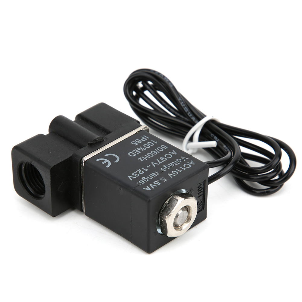 Schnell Ansprechendes Elektrisches Magnetventil Aus Kunststoff, 110 V, 2-wege, Für Luft, Wasser Und Öl, G1/4