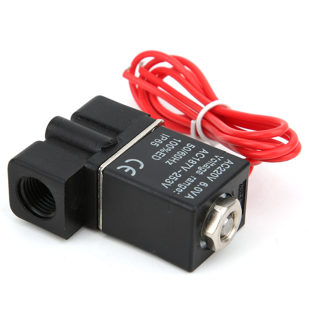 Schnell Ansprechendes Elektrisches Magnetventil Aus Kunststoff, 220 V, 2-wege, Für Luft, Wasser Und Öl, G1/4