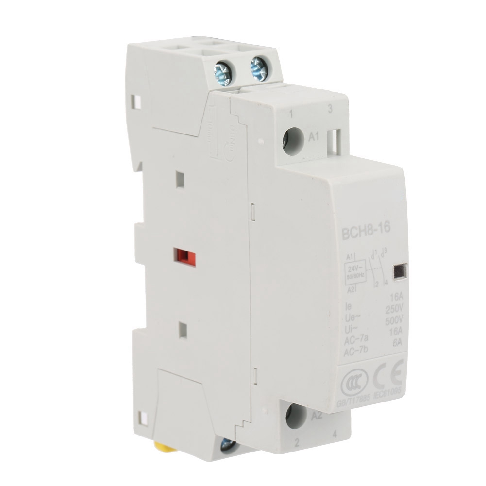 2p 16a 24v 2no 50/60hz Din-schienen-haushalts-wechselstromschütz, Hohe Qualität