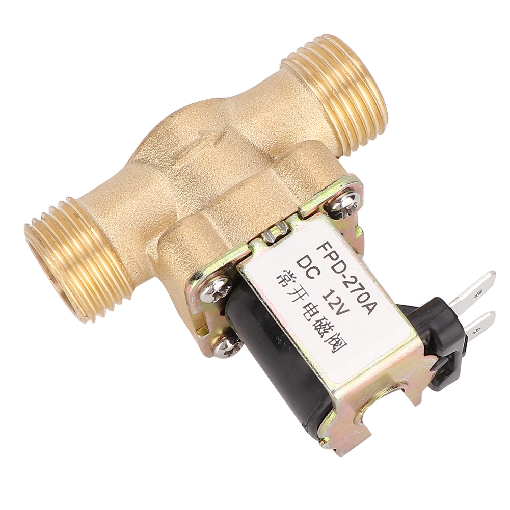 G1/2" Normalerweise Offener Elektromagnetischer Messing-magnetventil-wassereinlassschalter (dc12v)