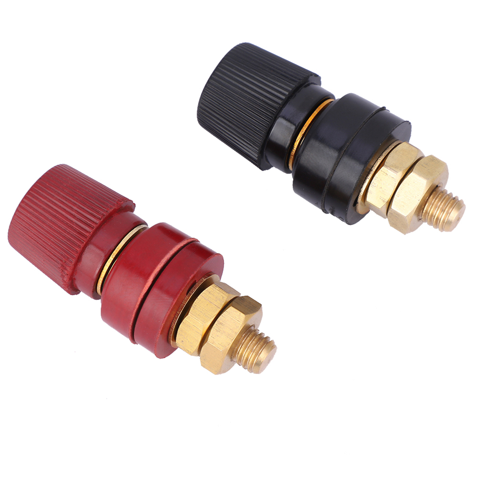2 Stück 555 Typ Anschlussklemmen Aus Messing, Säulenanschlussblock, M8 Gewinde, 0 V–380 V, 200 A
