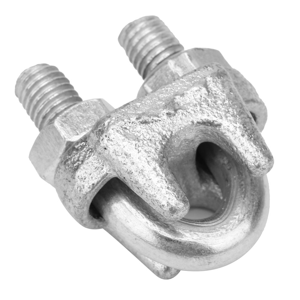 5 Stück Edelstahl-klemmen, Drahtseilklemmen, Kabelklemmen, Silberfarben (m10)