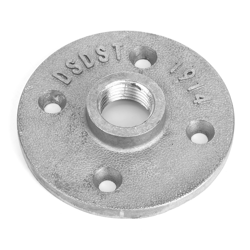 10 Stück Dn15 1/2 Zoll 4-loch Flanschfuß Bodenflansch Aluminiumlegierung Gewinderegalbefestigungsfuß Rohrverschraubungen