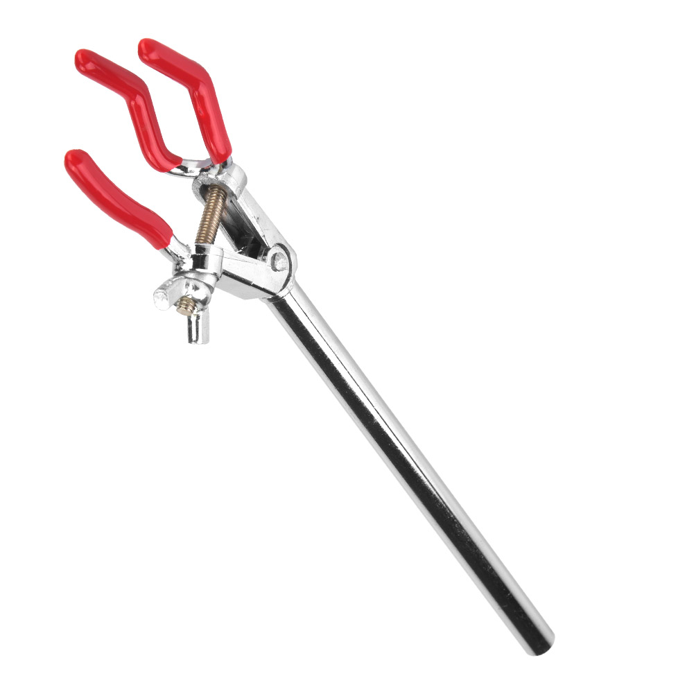 Laborinstrument Chemische Dreibackenklemme Zinklegierung Retortenstativ Kondensatorhalter (klein)