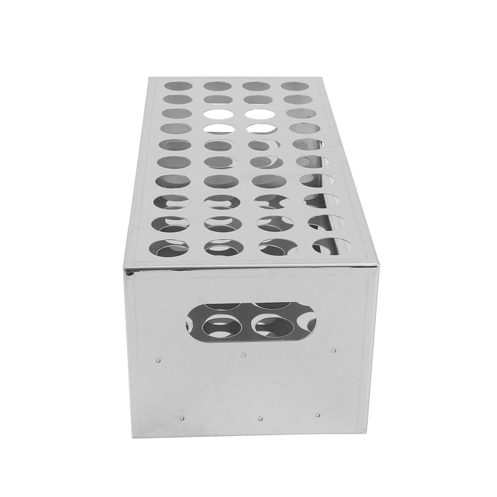 Hochwertiger Labor-reagenzglasständer Aus Edelstahl, 40 Löcher (15,5 Mm)