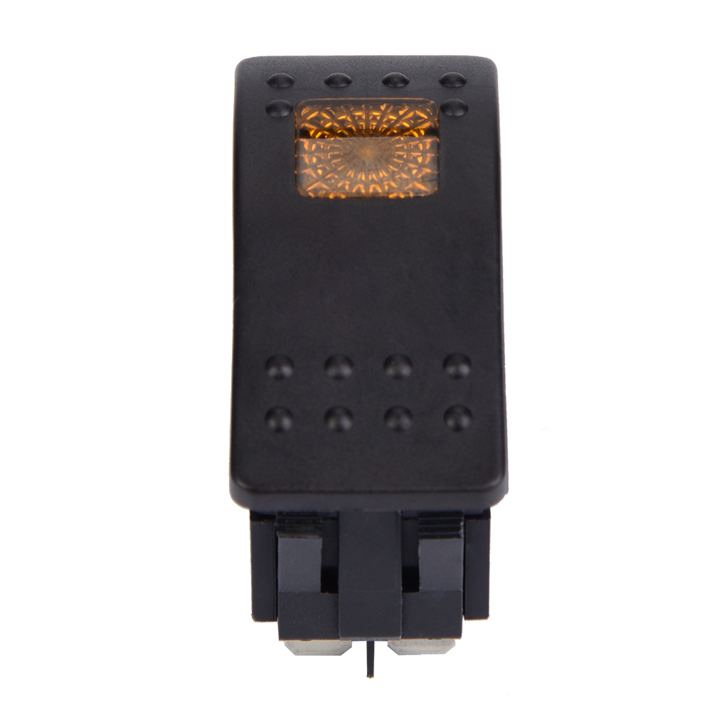 5 Stück Dc 12v 4-poliger Wippschalter Mit Led-leuchte Für Auto-, Boots- Und Wohnwagenbatterie (gelb)